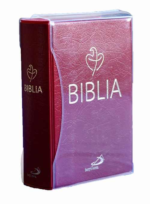 Biblia 'Tabor'- kolor bordowy, okładka PVC+Etui