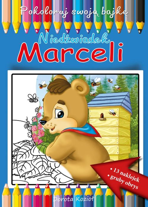 Niedźwiadek Marceli - kolorowanka