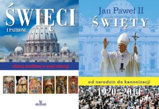 Święci i Patroni + Jan Paweł II Święty od narodzin do kanonizacji. Komplet 2 książek