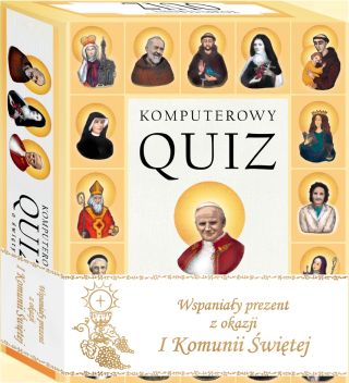 Komputerowy Quiz o świętych z obwolutą I Komunia Święta