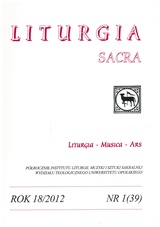Liturgia Sacra, rok 18/2012 nr 1(39)