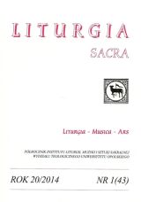 Liturgia Sacra, rok 20/2014 nr 1(43)